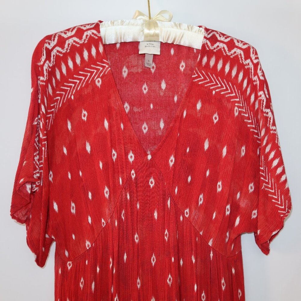 Knox Rose Midi Dress Sz S Coastal Boho Beach Western Cottagecore Prairie Batwing - Picture 7 of 12